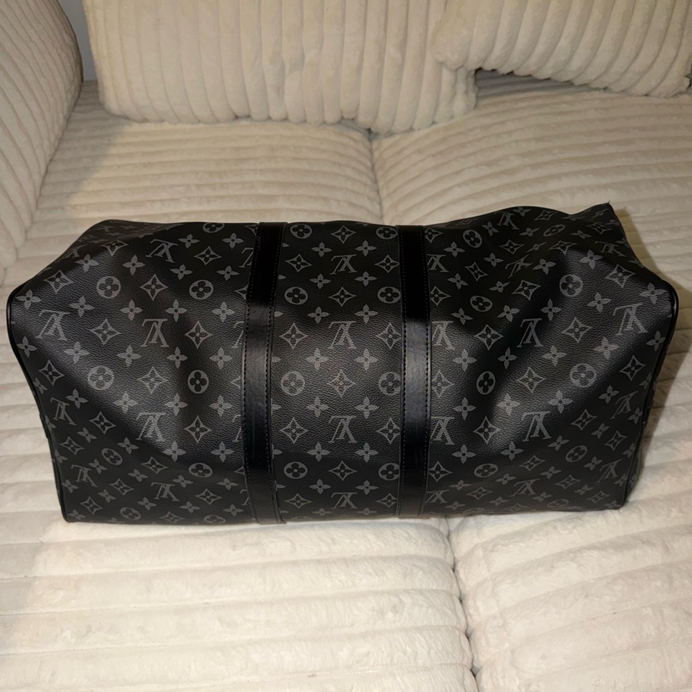 Louis Vuitton Monogram Eclipse Black & Gray Duffe… - image 4